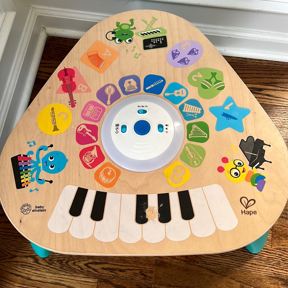 Baby Einstein Clever Composer Tune Table Magic Touch Electronic Wooden Toy